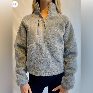 JoyLab Gray Teddy Jacket